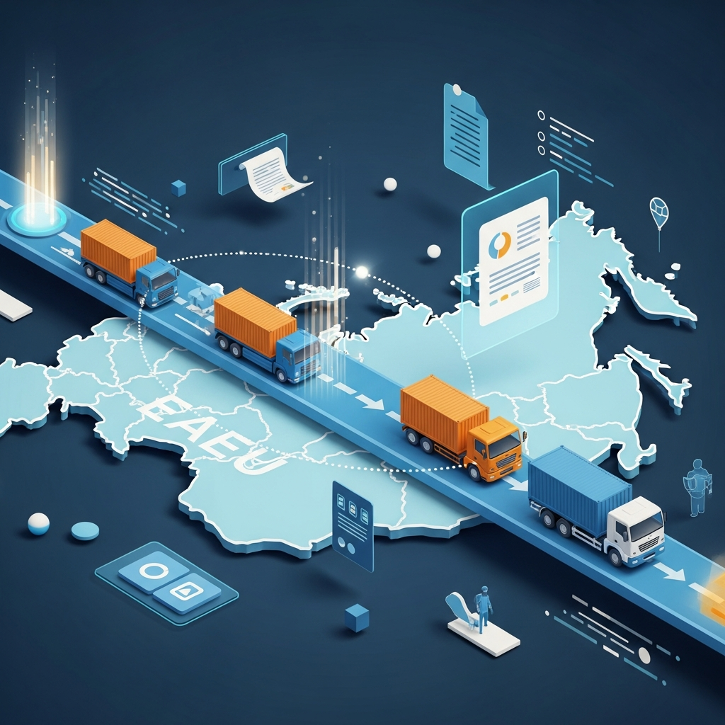 Обложка для статьи про Таможенное оформление грузов СНГ: Оптимальный путь и сравнение